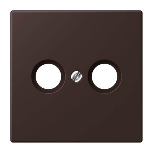 Jung Abdeckung für Antennendosen, Thermoplast lackiert, Serie LS, terre d?ombre br?lée 59 LC990TV252