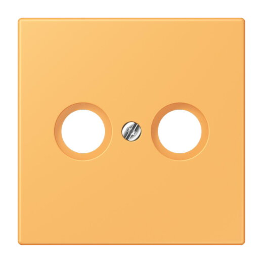 Jung Abdeckung für Antennendosen, Thermoplast lackiert, Serie LS, ocre jaune clair LC990TV254