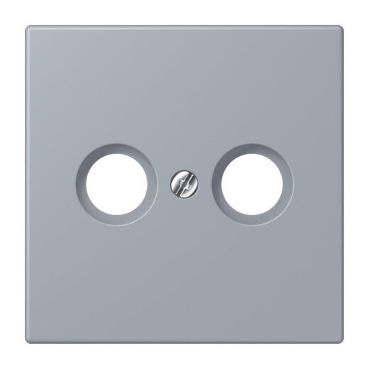 Jung Abdeckung für Antennendosen, Thermoplast lackiert, Serie LS, gris clair 59 LC990TV257