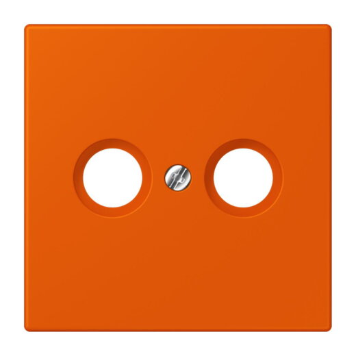 Jung Abdeckung für Antennendosen, Thermoplast lackiert, Serie LS, orange vif LC990TV260