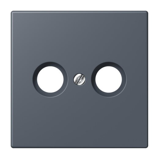 Jung Abdeckung für Antennendosen, Thermoplast lackiert, Serie LS, gris fonce 59 LC990TV262