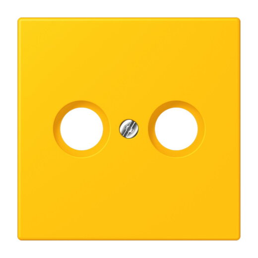 Jung Abdeckung für Antennendosen, Thermoplast lackiert, Serie LS, le jaune vif LC990TV263