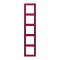 Jung Rahmen, 5-fach, LE CORBUSIER, rouge carmin LC985229