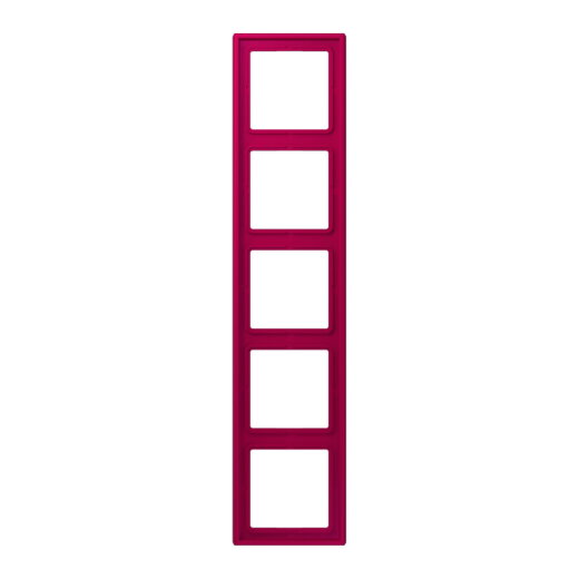 Jung Rahmen, 5-fach, LE CORBUSIER, rouge rubia LC985230