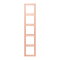 Jung Rahmen, 5-fach, LE CORBUSIER, locre rouge clair LC985234