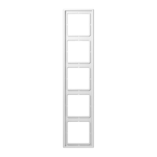 Jung Rahmen 5fach, Duroplast antimikrobiell, LS 990, alpinweiß SPLS985WW