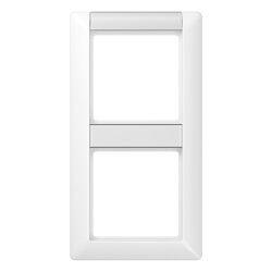 Jung Rahmen 2fach, mit Schriftfeld, senkrechte Montage,...