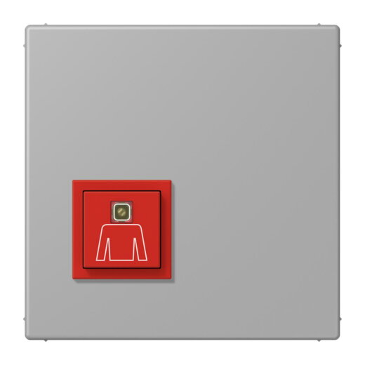 Jung Notrufsystem Ruftaster, Serie LS, gris moyen NRSLC0834RT204