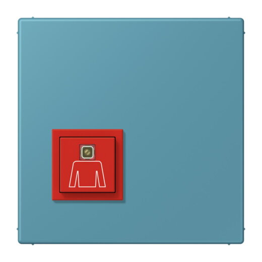 Jung Notrufsystem Ruftaster, Serie LS, céruléen vif NRSLC0834RT212