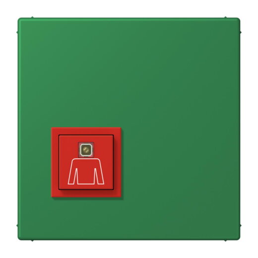 Jung Notrufsystem Ruftaster, Serie LS, vert foncé NRSLC0834RT219