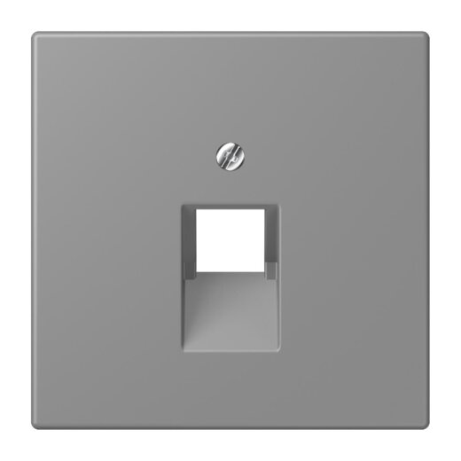 Jung Abdeckung für IAE/UAE-Anschlussdosen 1 x 8-polig, Thermoplast lackiert, Serie LS, gris 31 LC969-1UA203