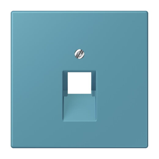 Jung Abdeckung für IAE/UAE-Anschlussdosen 1 x 8-polig, Thermoplast lackiert, Serie LS, céruléen vif LC969-1UA212