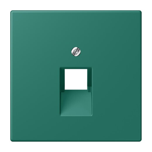 Jung Abdeckung für IAE/UAE-Anschlussdosen 1 x 8-polig, Thermoplast lackiert, Serie LS, vert anglais LC969-1UA216