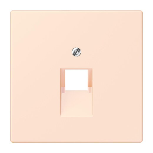 Jung Abdeckung für IAE/UAE-Anschlussdosen 1 x 8-polig, Thermoplast lackiert, Serie LS, orange pâle LC969-1UA226