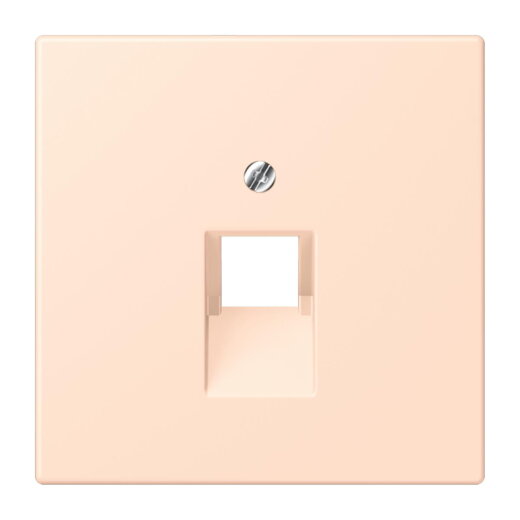 Jung Abdeckung für IAE/UAE-Anschlussdosen 1 x 8-polig, Thermoplast lackiert, Serie LS, rose pâle LC969-1UA228