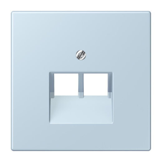 Jung Abdeckung für IAE/UAE-Anschlussdosen 2 x 8-polig, Thermoplast lackiert, Serie LS, outremerclair LC969-2UA208