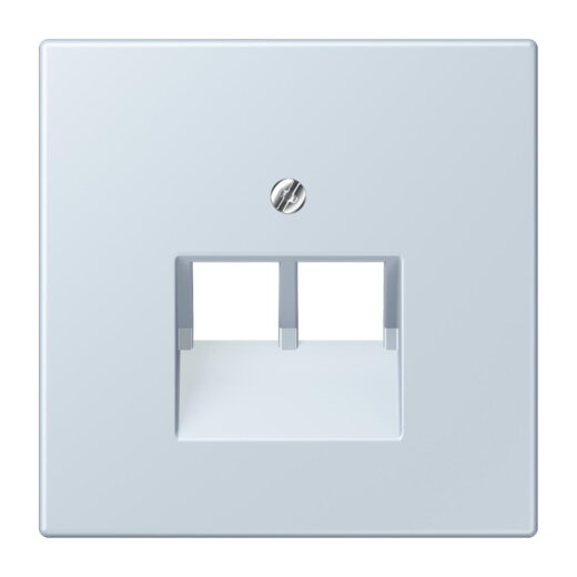 Jung Abdeckung für IAE/UAE-Anschlussdosen 2 x 8-polig, Thermoplast lackiert, Serie LS, outremer pale LC969-2UA209