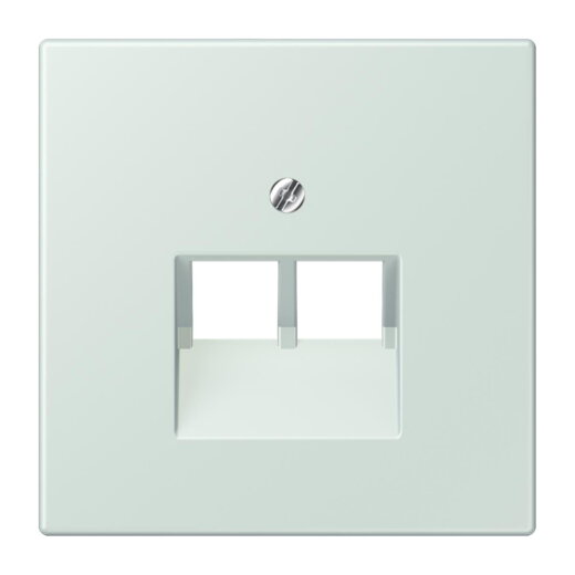 Jung Abdeckung für IAE/UAE-Anschlussdosen 2 x 8-polig, Thermoplast lackiert, Serie LS, céruléen pale LC969-2UA215