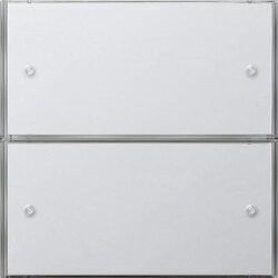 Gira Tastsensor 2032112 3 KNX Komfort 2fach Flaeche rw