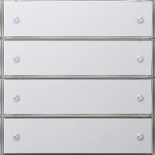 Gira Tastsensor 2034112 3 KNX Komfort 4fach Flaeche rw