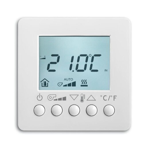 Busch-Jaeger 6138/11-84 mit Display davos/studioweiss Raumtemperaturregler