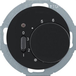 Berker Raumtemperaturregler M320302035 schwarz glaenzend