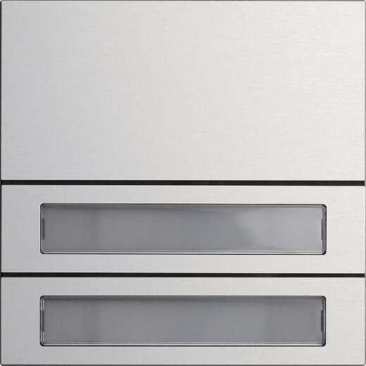 Gira Ruftastenmodul 5532926 2fach System 106 Aluminium 5532926