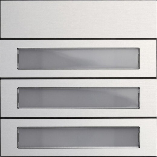 Gira Ruftastenmodul 5533926 3fach System 106 Aluminium 5533926