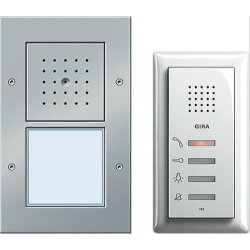 Gira Set 049543 EFH-Paket Audio Tuerko Farbe Alu