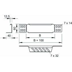 OBO Reduzierwinkel/ Endabschluss RWEB 640 DD für...