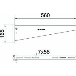 OBO Stielausleger AS 55 56 FT für IS 8-Stiel