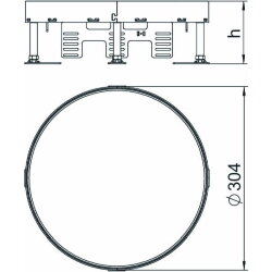 OBO Schwerlastkassette RKR2 9SL2 V2 20 blind 20 kN