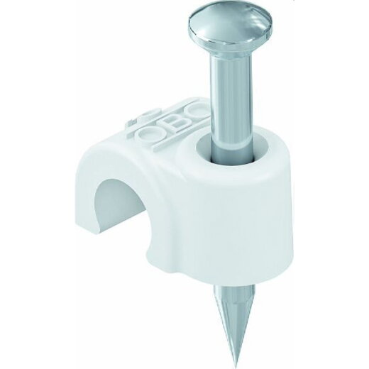 OBO ISO-Nagel-Clip 2009 für Kabel 9mm L: 35mm RW reinweiss