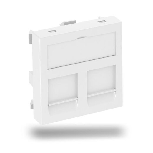 OBO Datentechnikträger DTG-2RM RW1 f. 2 Module Typ RM reinweiss