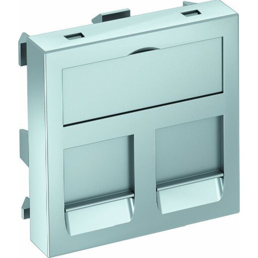 OBO Datentechnikträger DTG-2RM AL1 f. 2 Mod Typ RM alu lackiert