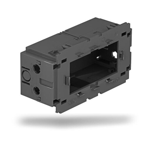 OBO Geräteeinbaudose 71GD13 2fach für Modul 45 eisengrau
