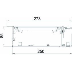 OBO Kanaleinheit estrichbündig OKB U 25085 BLON 250x93