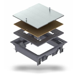 OBO Zugdoseneinsatz ZES4-2 U10T 7011 eisengrau