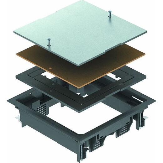 OBO Zugdoseneinsatz ZES4-2 U10T 9011 graphitschwarz