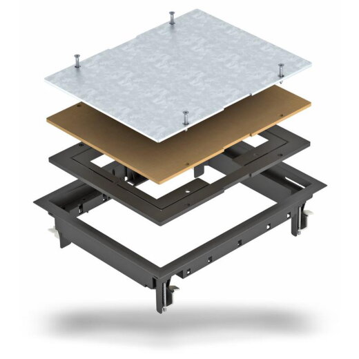 OBO Zugdoseneinsatz ZES6-2 U10T 9011 graphitschwarz