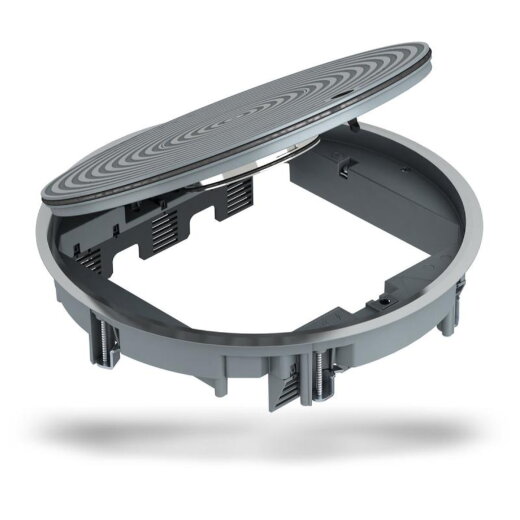 OBO Geräteeinsatz GRAF9-2U 7011 eisengrau Strukturdeckel