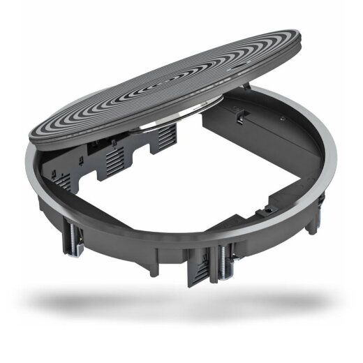 OBO Geräteeinsatz GRAF9-2U 9011 schwarz Strukturdeckel