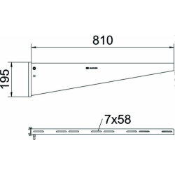OBO Stielausleger AS 55 81 FT tauchfeuerverzinkt