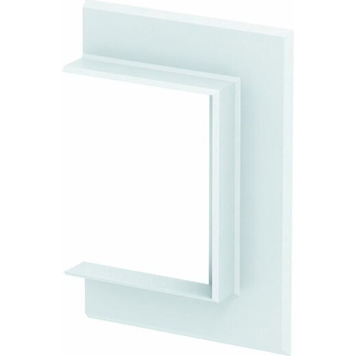 OBO Alu-Wandabschlussblende G-AWAO70110RW reinweiss offene Ausf.