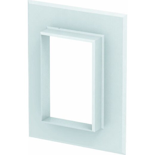 OBO Alu-Wandabschlussblende G-AWAG70110RW reinweiss geschlossen