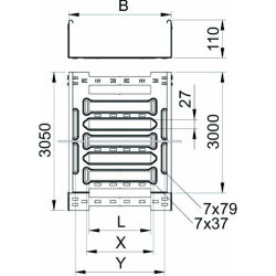 OBO Kabelrinne SKSM 110 FS 110x100mm vz