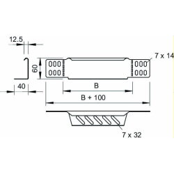 OBO Reduzierwinkel/ Endabschluss RWEB 620 VA4301 60x200