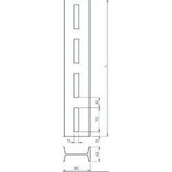 OBO I-Stiel IS 8/60 80x42x600