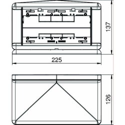 OBO Telitank T4L00C7035 lichtgrau 225x125x125mm