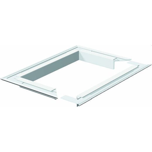 OBO Wandabschlussblende TWVR 140x110mm reinweiss Aluminium